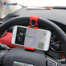 Soporte universal de teléfono para volante de coche, soporte Flexible de teléfono GPS para coche, Clip de montaje de silicona antideslizante, conducción segura, nuevo 2024 - compra barato