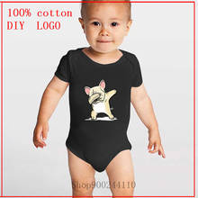 Детский комбидресс с принтом во французском стиле, милая Одежда для новорожденных, модный топ, Летний комбинезон для младенцев 2024 - купить недорого