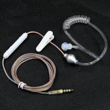 Fone de ouvido monaural anti radiação 3.5mm, tubo de vácuo para celular, headset com parafuso especial de trigo 2024 - compre barato