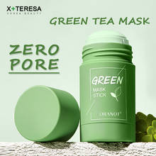 Green Tea Mask Solid Face Mask Stick Oil Control Moisturizing Cleaning Mask Acne Treatment Blackhead Remove Pores Purifying 2024 - buy cheap