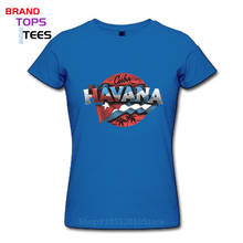 Vintage Cuban Havana T shirt Retro Cuba Flag design T-shirt Women 2020 New Fashion Vestido Verano Teeshirt Camiseta Mujer 2024 - buy cheap