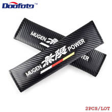 Doofoto-cubierta de seguridad de coche, accesorios de fibra de carbono para Honda Mugen Power Civic Accord CRV Hrv Jazz, Protección de hombro de estilo 2024 - compra barato