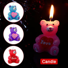 AMOR Urso de Parafina Velas Bougie Vela ambiental Cozinha Decoração de Casa 2024 - compre barato