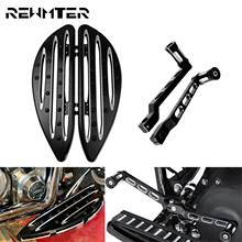 Motorcycle Black Driver Floorboard Foot Pegs Pedal+Shift Lever Shifter Peg For Harley Touring Street Glide FLHT 88-Up FL Softail 2024 - buy cheap