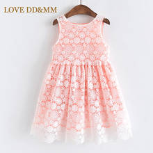 LOVE DD&MM Girls Dresses Children's Wear Fashion Sweet Openwork Lace Flower Sleeveless Vest Dress Princess Outfits Baby Costumes 2024 - buy cheap