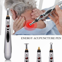 Caneta de acupuntura eletrônica, caneta de massagem de cura, caneta a laser elétrica meridiana para alívio de dor no pescoço, costas e corpo 2024 - compre barato