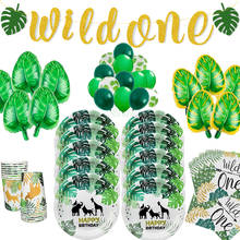 1st One Year Balloon Boy Wild One Baloon Jungle Safari 1 First Birthday Decor Balon Baby Shower Wild One Year Birthday Favor 2024 - buy cheap