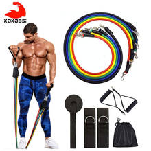 KoKossi-Bandas de resistencia para Yoga, cuerda de tracción para ejercicios de Fitness, tubos de Crossfit, Pedal, entrenamiento corporal, gimnasio, equipo de entrenamiento 2024 - compra barato