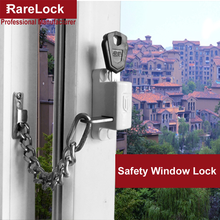 Cerradura de cadena de ventana para puerta corredera, accesorio de seguridad para el hogar, la Oficina, el baño y el balcón, Hardware antirrobo, DIY, Rarelock MMS89 a 2024 - compra barato