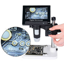 720P HD USB Digital Electronic Microscope 4.3" LCD Display Screen Zoom Magnifier Endoscope LED Stand Real-Time PCB Phone Repair 2024 - buy cheap