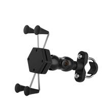Adjustable Motorcycle Mobile Phone Bracket Double Tap Buckle Bicycle Four-jaw X-shaped Navigation Mobile Phone Holder Rack 2024 - buy cheap