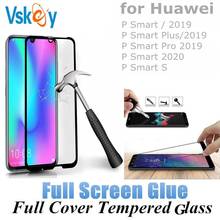 VSKEY 10 шт. полное клеевое закаленное стекло для Huawei P Smart 2020 2019 полная защита экрана от царапин P Smart S 2024 - купить недорого