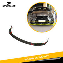 Front Bumper Lip Spoiler Splitters For Lexus GS F SPORT 2016 - 2019 Carbon Fiber Front Bumper Lip Spoiler 2024 - buy cheap