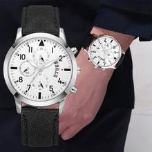 New Relogio Masculino Luxury Watches Men Fashion Stainless Steel Case Leather Band Watch Quartz Business Wristwatch Reloj Hombre 2024 - buy cheap