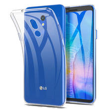Capa de celular transparente original, capinha de silicone ultrafina para lg vários modelos 2024 - compre barato