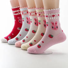 Spring Summer Girls Socks Cotton Mesh Breathable Kids Socks 3-12 Year Children Socks For Girls 5 Pairs/ lot 2024 - buy cheap