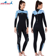 Womens Wetsuit Full 3mm Neoprene Surfing Scuba Diving Snorkeling Swimming Suit Mens Girls Matching Couples One Piece Long Sleeve 2024 - buy cheap