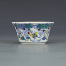 Daming Chenghua Colorful Grape Cup Antique Porcelain Antique Tea Cup 2024 - buy cheap