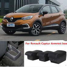 For Renault Captur Armrest box central Store content box with USB interface 2024 - buy cheap