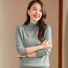 Ladies Sweater Knitted Turtleneck Women Sweater Female Long Sleeve   Ladies Hedging Turtleneck 2024 - buy cheap