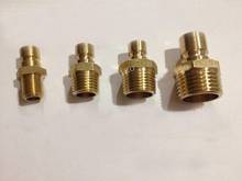 Lot5 1/8" 1/4" 3/8" 1/2" BSP M10x1.5 M12x1.75 M8x1.25 Male To 9.5mm Brass Quick Disconnect Plug Mold Fitting 2024 - buy cheap