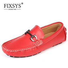 FIXSYS Summer Men Loafer Handmade Slip-on Boat Shoes Breathable Flats Moccasins Soft Casual Shoes Lightweight Male Driving Shoes 2024 - buy cheap