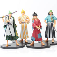 Figuras de acción de One Piece, Luffy, Chopper, Dracule, Mihawk, Going, Merry Shanks, modelo coleccionable de PVC, regalo de Navidad, Juguetes 2024 - compra barato