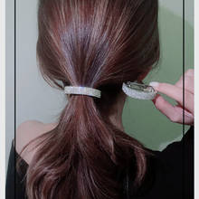 2021 Bling Rhinestone Hair Clips Ponytail Holder Hair Accessories for Girl Elegant Crystal Hairpins Hair Barrettes Hair Jewelry 2024 - buy cheap