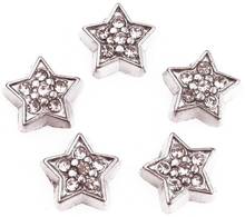 (20 , 50)PCS/lot Rhinestones Star Floating Locket Charms Fit For Magnetic Floating Locket Pendant Jewelrys 2024 - buy cheap