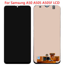 SUPER AMOLED A50 Display For Samsung A50 LCD Display Touch Screen With Frame Digitizer Assembly For SM-A50 A505 A505F LCD Repair 2024 - buy cheap