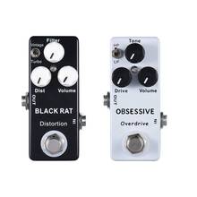 Mosky Black RAT Distortion Mini Guitar Effect Pedal & Mosky Obsessive Compulsive Drive OCD Overdrive 2024 - buy cheap