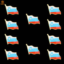 10 шт. евро Коллекционная Национальная эмблема значок Словенский цинковый сплав брошь в виде флага галстук нагрудные булавки аксессуары для одежды 2024 - купить недорого
