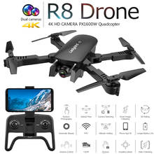 Dron R8 controlado por Radio, 4K, posicionamiento de flujo óptico, GPS, FPV, cámara HD, helicóptero teledirigido sin escobillas, cuadricóptero, cámara de juguete 2024 - compra barato