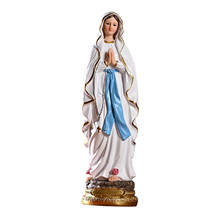 Catholic Statue of Our Lady of Lourdes Painted Resin Ornament About 30cm High Goddess Statuette Small Figure Figurine Gift 2024 - buy cheap