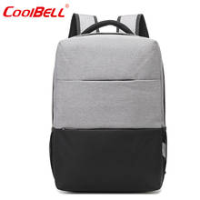 High quality men's USB charging backpack outdoor simple business leisure backpack multi-function computer backpack student bag 2024 - buy cheap