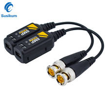 10 pares 8mp bnc conector de vídeo balun transmissor de par trançado cabo cctv suporte hd 8mp ahd/cvi/tvi câmera 2024 - compre barato