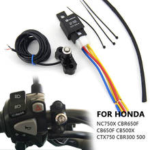 Punho do interruptor de luz inteligente para motocicleta, para honda cbr300, cbr500, cbr650, cb500x, cb650, nc750x, ctx700 2024 - compre barato