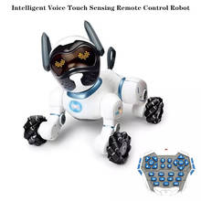 Robô controle por voz que anda, brinquedo educacional para crianças, robô cantor e brinquedo infantil 2024 - compre barato