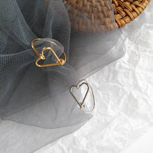 Tilee r019 anel de liga de coração, original simples, acessório de moda 2024 - compre barato