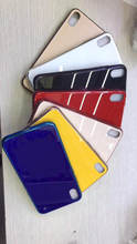 Capa de celular de vidro temperado, capa luxuosa galvanizada de vidro temperado para telefone xs max 25 2024 - compre barato