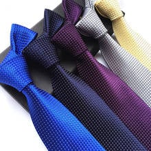 YISHLINE New 8CM Mens Tie Silk Ties Plaid Dots Classic Men Wedding Ties Man Bridegroom Necktie Arrow Autumn Winter 8 styles 2024 - buy cheap