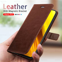 Funda de cuero con tapa magnética para teléfono Xiaomi, carcasa con tapa magnética para modelo Poco X 3, PocoPhone X 3 y PokoX3 2024 - compra barato