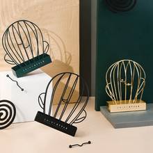 Household Wrought Iron Cactus Mosquito Coil Tray Bracket Indoor Can Hang Mosquito Coil Rack  Can Hang Mosquito Coil Rack Decor 2024 - buy cheap