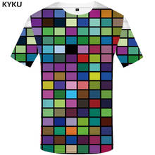 3d Tshirt Rubik'S Cube T shirt Men Tetris Tshirt Printed Psychedelic Tshirts Casual Colorful Shirt Print Harajuku Funny T shirts 2024 - buy cheap