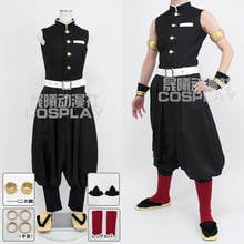 Anime! Demon Slayer:Kimetsu no Yaiba Uzui Tengen Uniform Cosplay Costume Halloween Suit For Unisex 2019 NEW Free Shipping 2024 - buy cheap