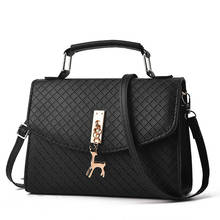Women's Shoulder Bag Women Messenger Bags Leather Flap Plaid Hard Crossbody Bags for Women Bag Female Handbags Bolsa Feminina 2024 - buy cheap