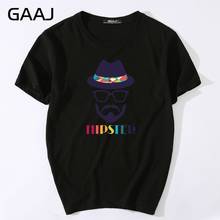 Men T Shirts Tops Tees Short sleeve Mr Hipster T-shirts For Man 3XL Fashion Summer O Neck Top T-shirt Homme Tshirt 2024 - buy cheap