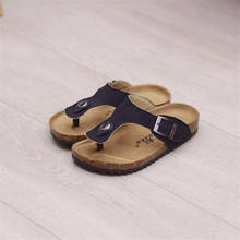 MHYONS Boy's sandals for children's slippers girls  new summer fashion children's cork slippers casual slip beach flip sandals 2024 - buy cheap