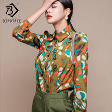Elegant Printed Women Shirt Spring Autumn Ladies Long Sleeve Chiffon Shirts Casual Blouses Vintage Tops  T9D202M 2024 - buy cheap