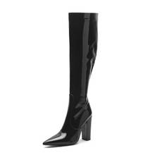 Thigh High Sexy Boots For Tall Female Utral High Heels Shoes Nightclub Party Platform Boots Over The Knee Women Stretch Winter 2024 - buy cheap